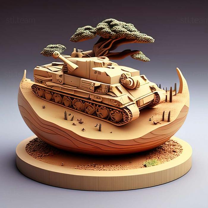 3D model Ground War Tanks game (STL)